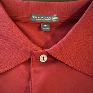 Peter Millar Men's Red Shirt